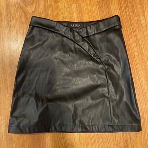 Akira Leather Mini Skirt size Small